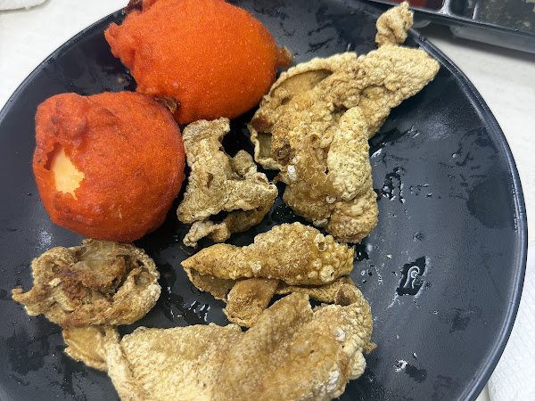 Chicken Skin and Kwek-Kwek
